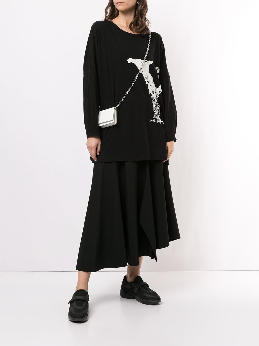 фото Yohji yamamoto юбка миди асимметричного кроя