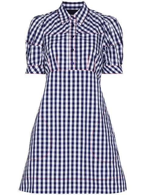 bessie check smock dress