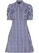 Image 1 of Lee Mathews Bessie gingham-pattern minidress