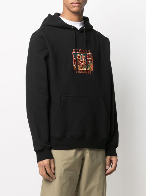 stussy irises hoodie