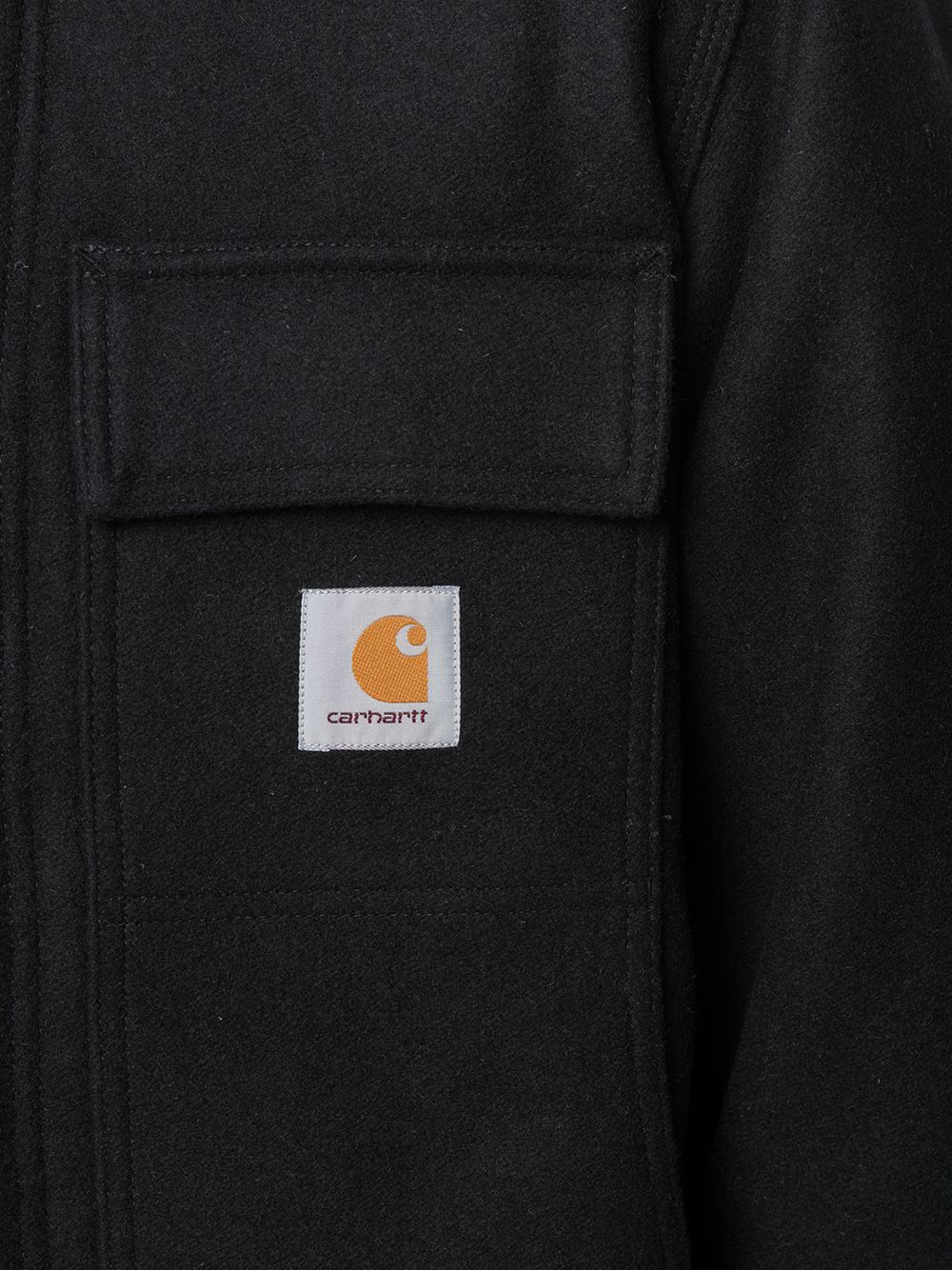 фото Carhartt wip короткое пальто с нашивкой-логотипом