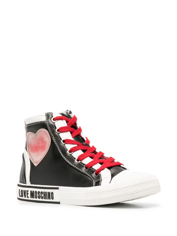 love moschino high top trainers