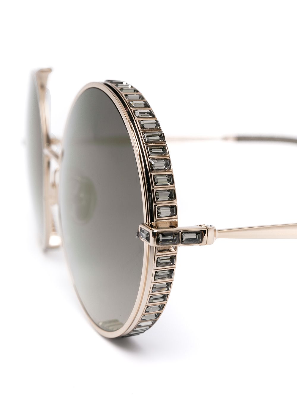 фото Jimmy choo eyewear солнцезащитные очки goldys в круглой оправе