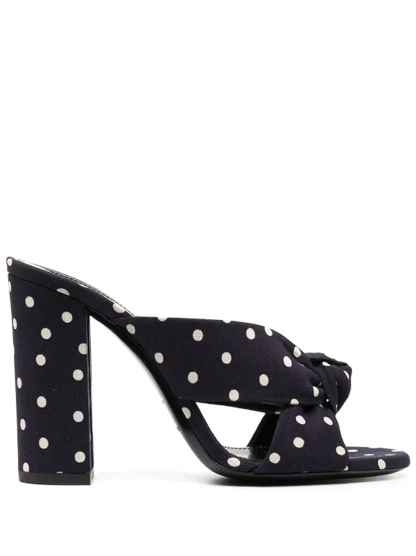 polka dot mules