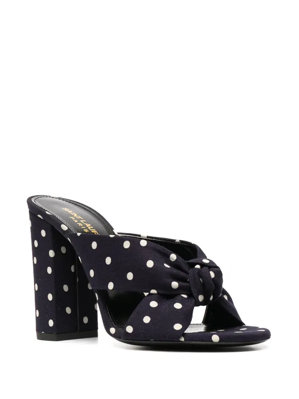 polka dot mules