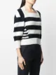 Alexander McQueen striped wool-cashmere top