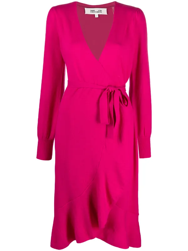 dvf pink dress