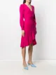 DVF Diane von Furstenberg fluted-hem wrap dress