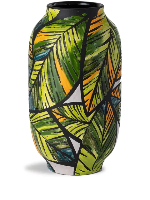 Nuove Forme tropical embossed ceramic vase