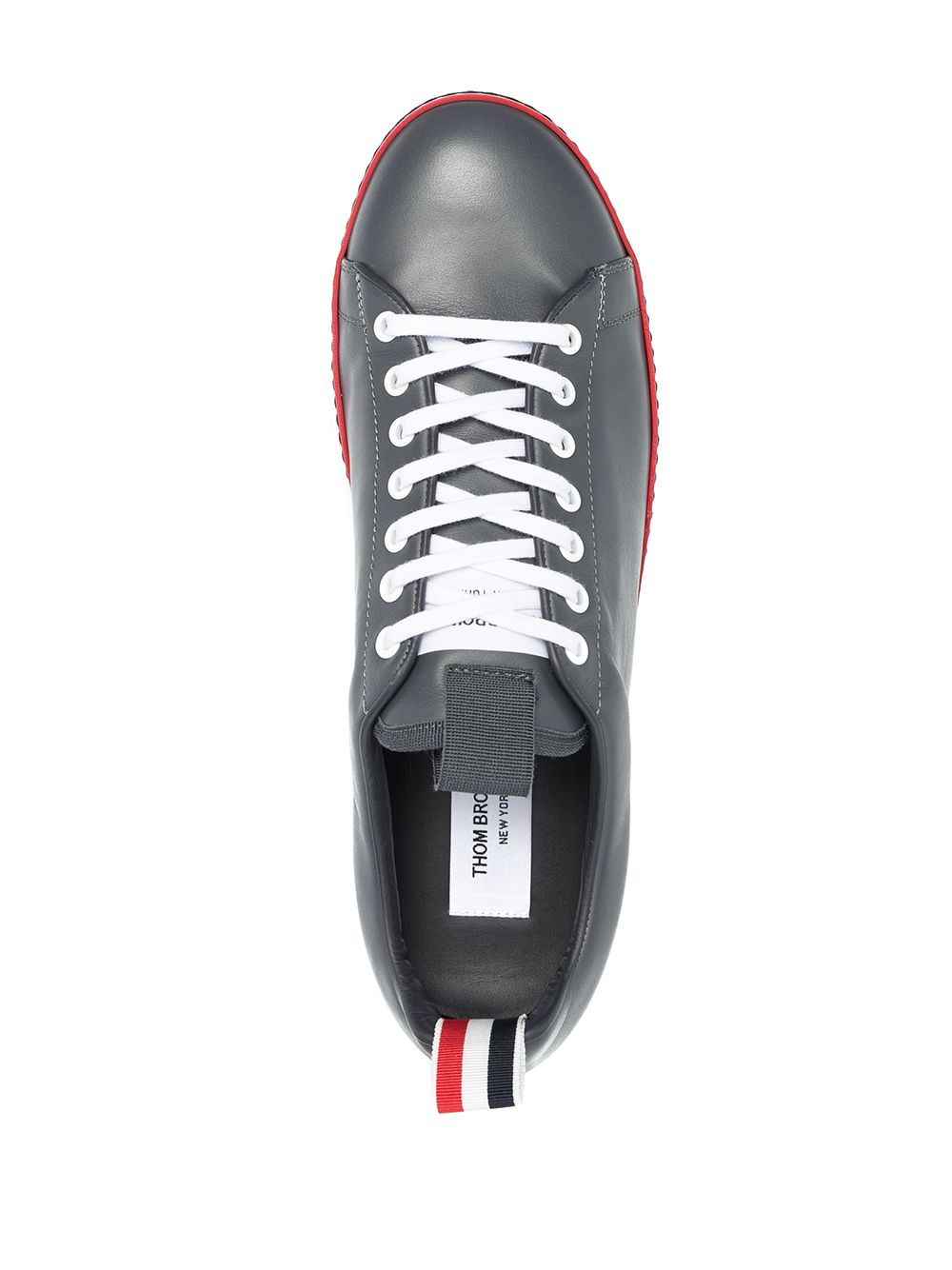 Shop Thom Browne Heritage Low-top Sneakers In Grau