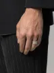 Image 2 of Maison Margiela logo-engraved band ring
