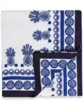 La DoubleJ geometric print tablecloth - White