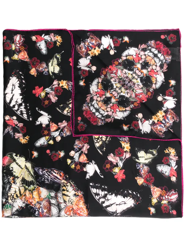 alexander mcqueen butterfly scarf