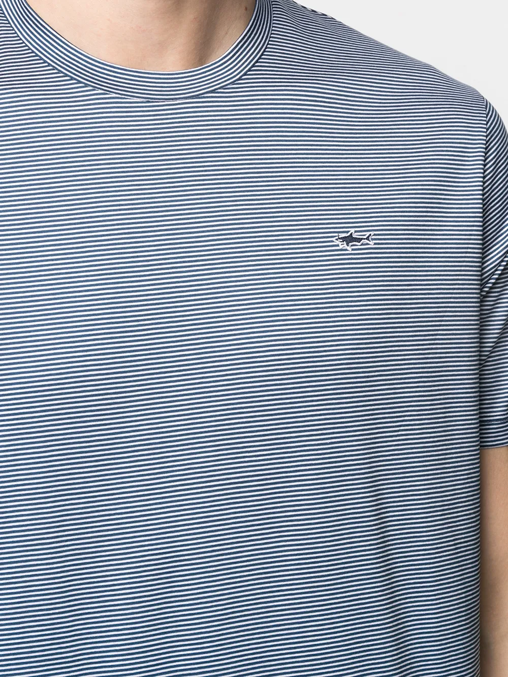 Paul & Shark T-shirt met logopatch Blauw