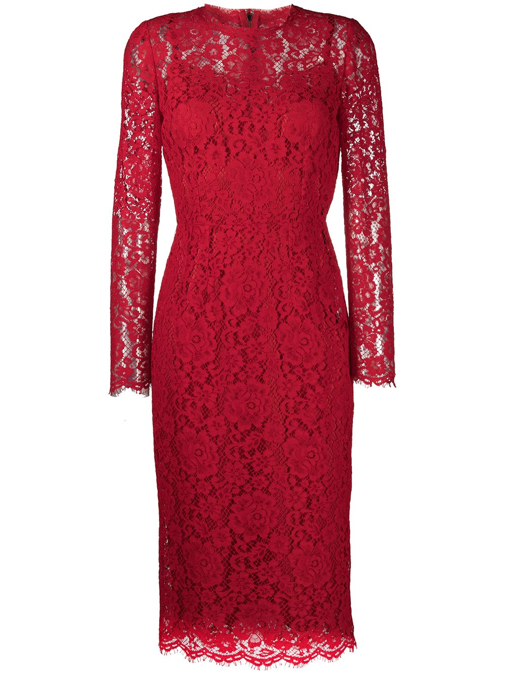 Dolce & Gabbana Midi Lace Dress - Farfetch