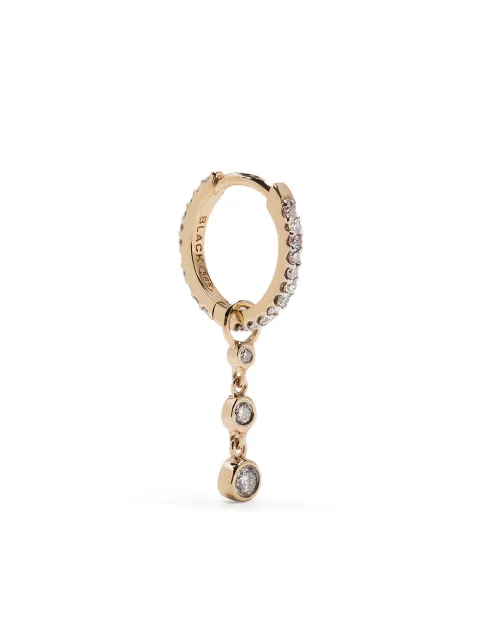 Maria Black 14kt yellow gold diamond Mademoiselle huggie earring