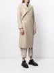 Y's معطف صوف غير متساوي من الأمام