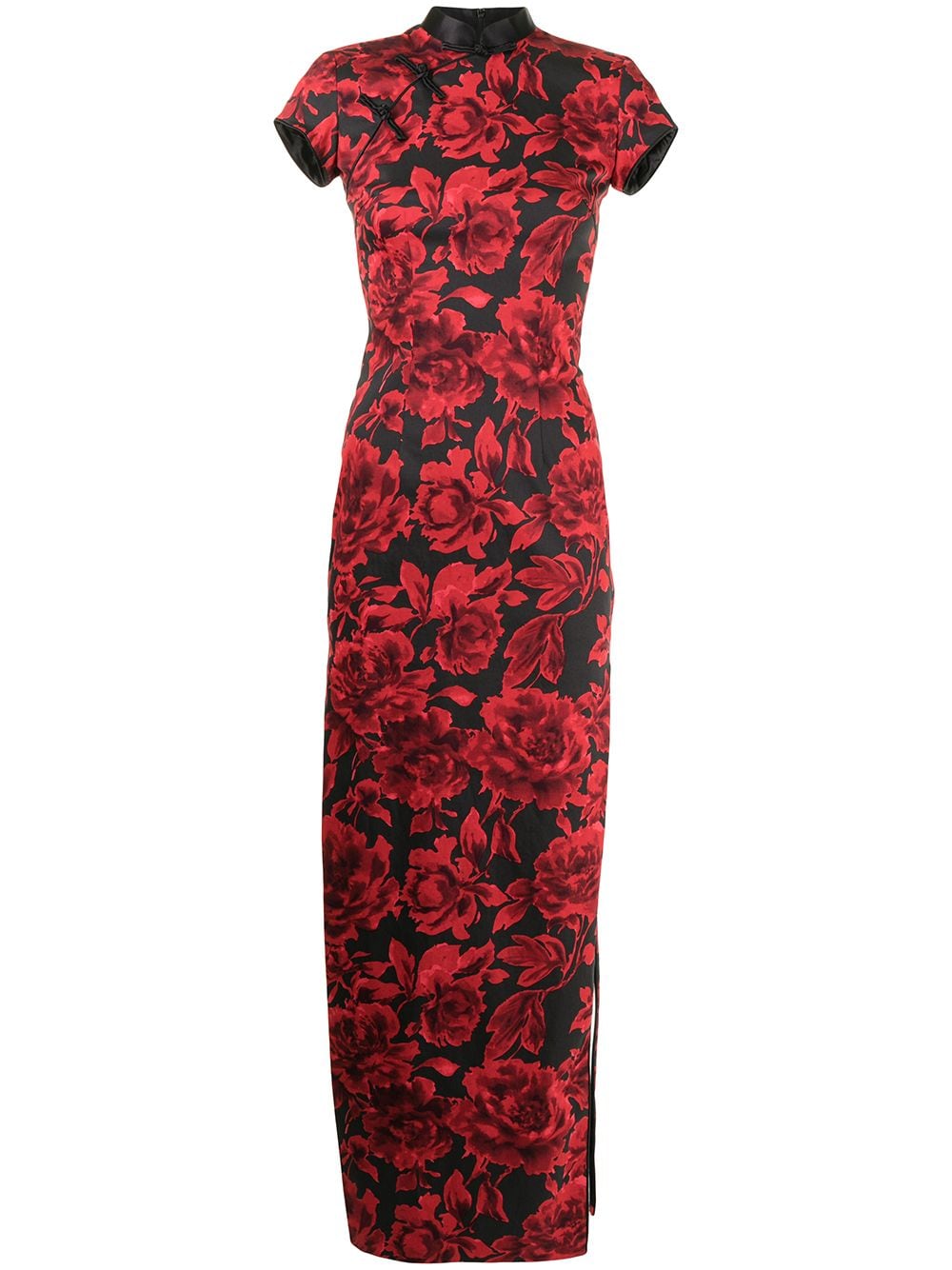 фото Shanghai tang платье макси с цветочным принтом