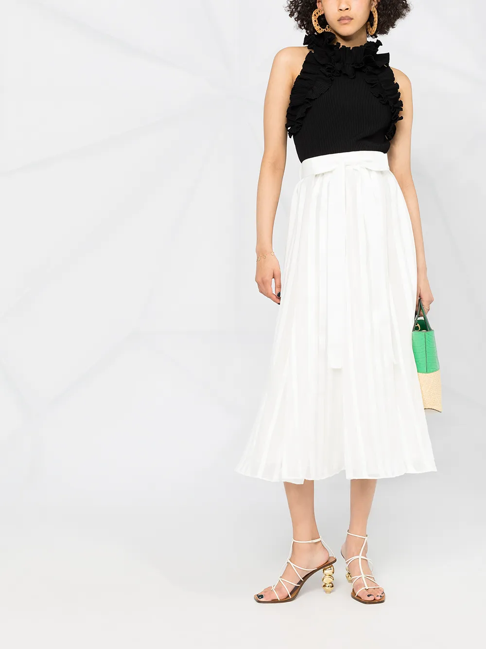 Image 2 of ZIMMERMANN tie-waist skirt