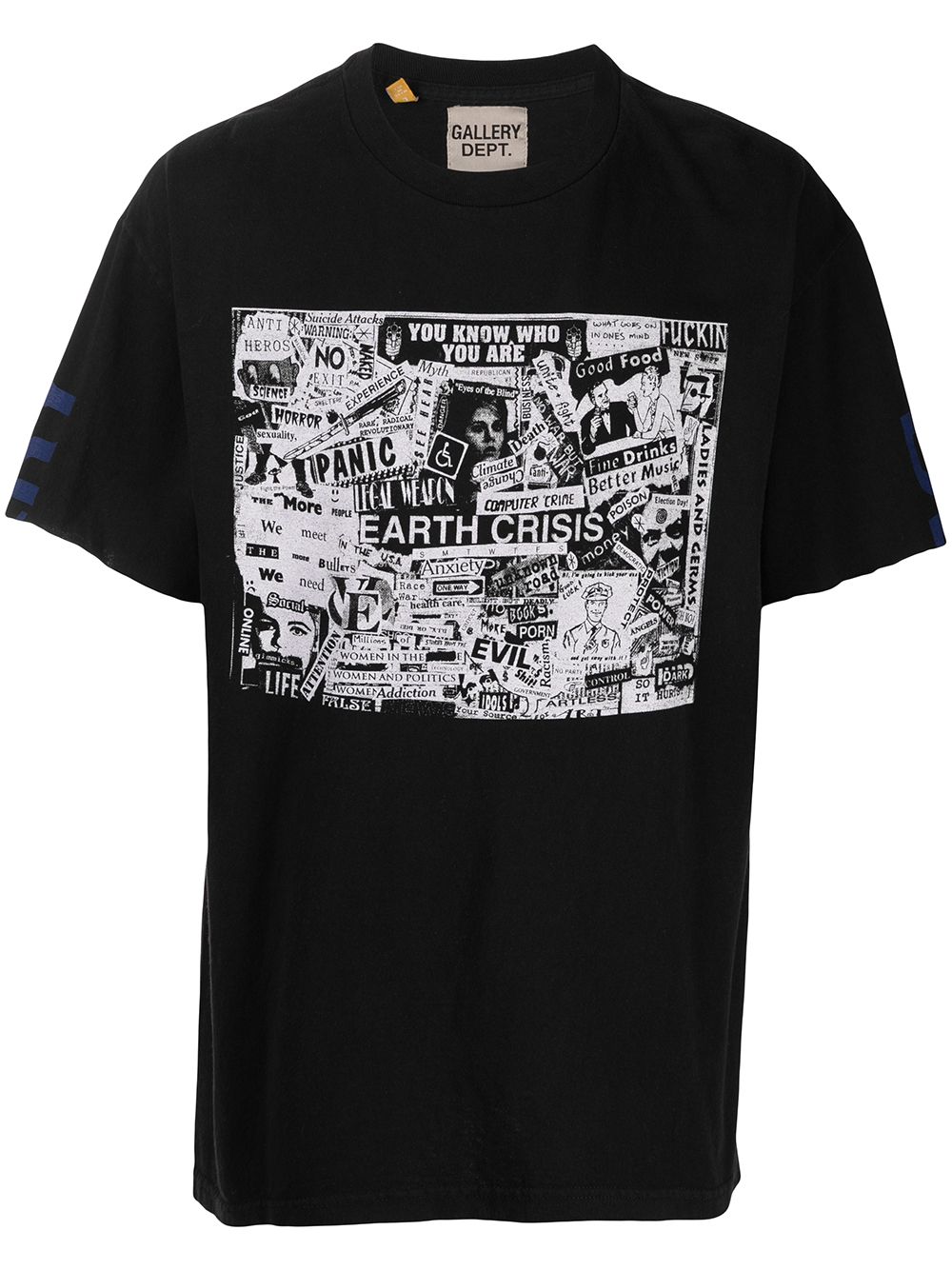 Gallery Dept. Graphic Print T-shirt In Black
