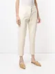 Twin-Set high-waisted pleat detail cropped trousers