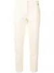 Image 1 of Twin-Set high-waisted pleat detail cropped trousers