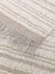 D'aniello stripe pattern fringed scarf