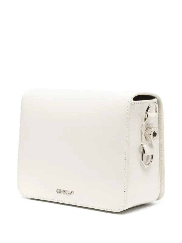 off white diagonal flap bolsa