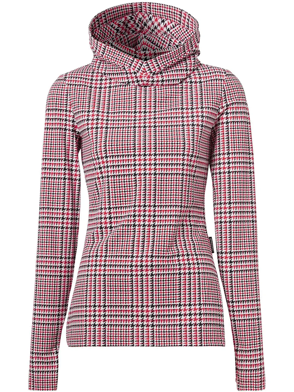 фото Burberry топ в ломаную клетку с капюшоном