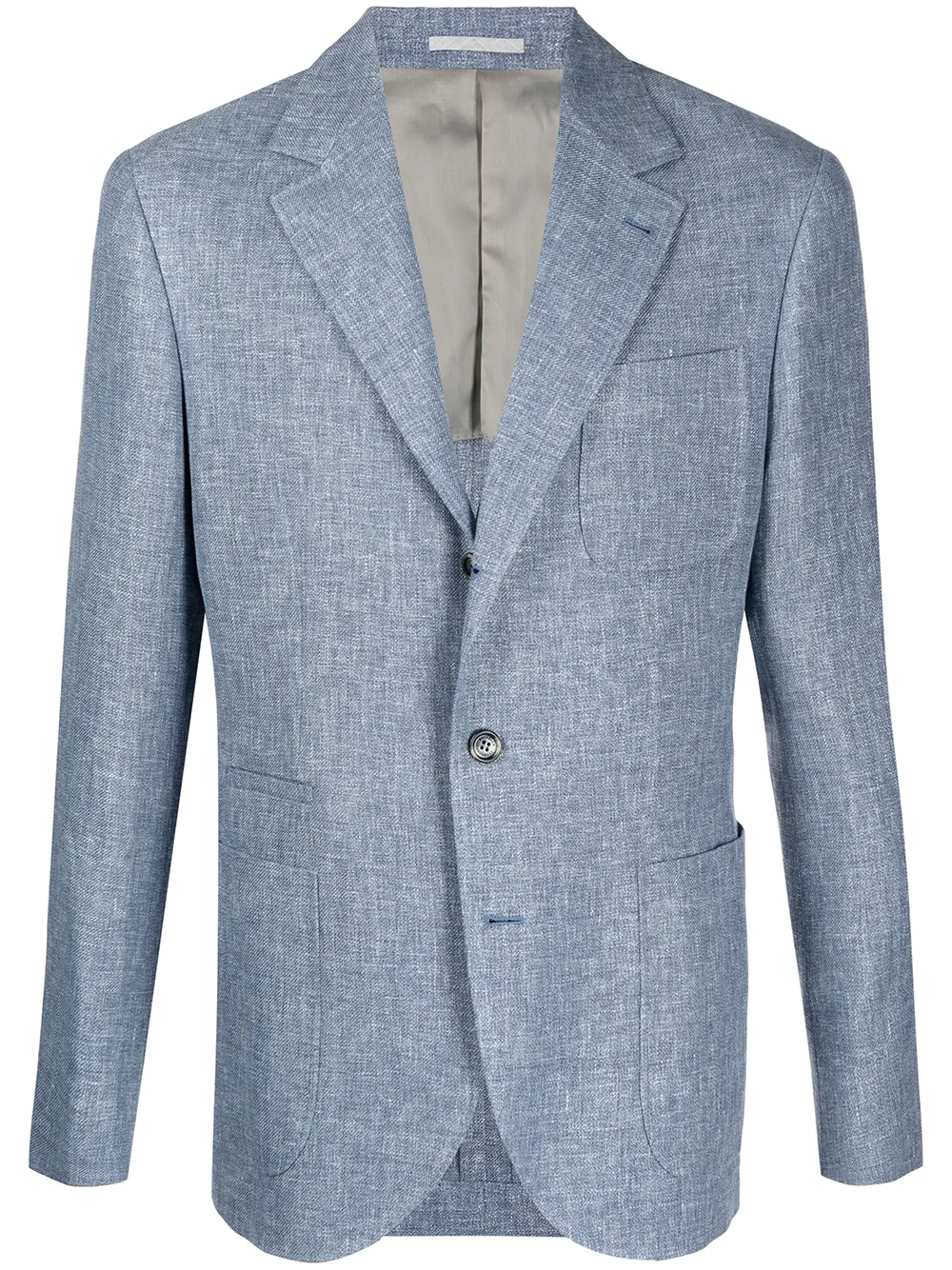 

Brunello Cucinelli single-breasted tailored blazer - Blue