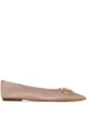 Image 1 of Valentino Garavani VLogo leather ballerina shoes