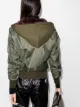 R13 reversible hooded bomber jacket