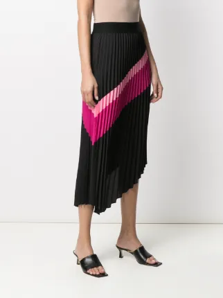 asymmetric pleated skirt展示图