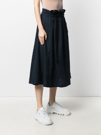 high-waisted A-line skirt展示图