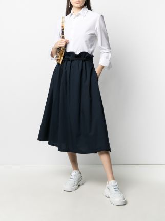 high-waisted A-line skirt展示图