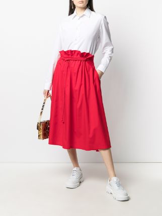 high-waisted A-line skirt展示图