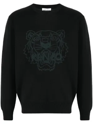 kenzo silver tiger sweatshirt