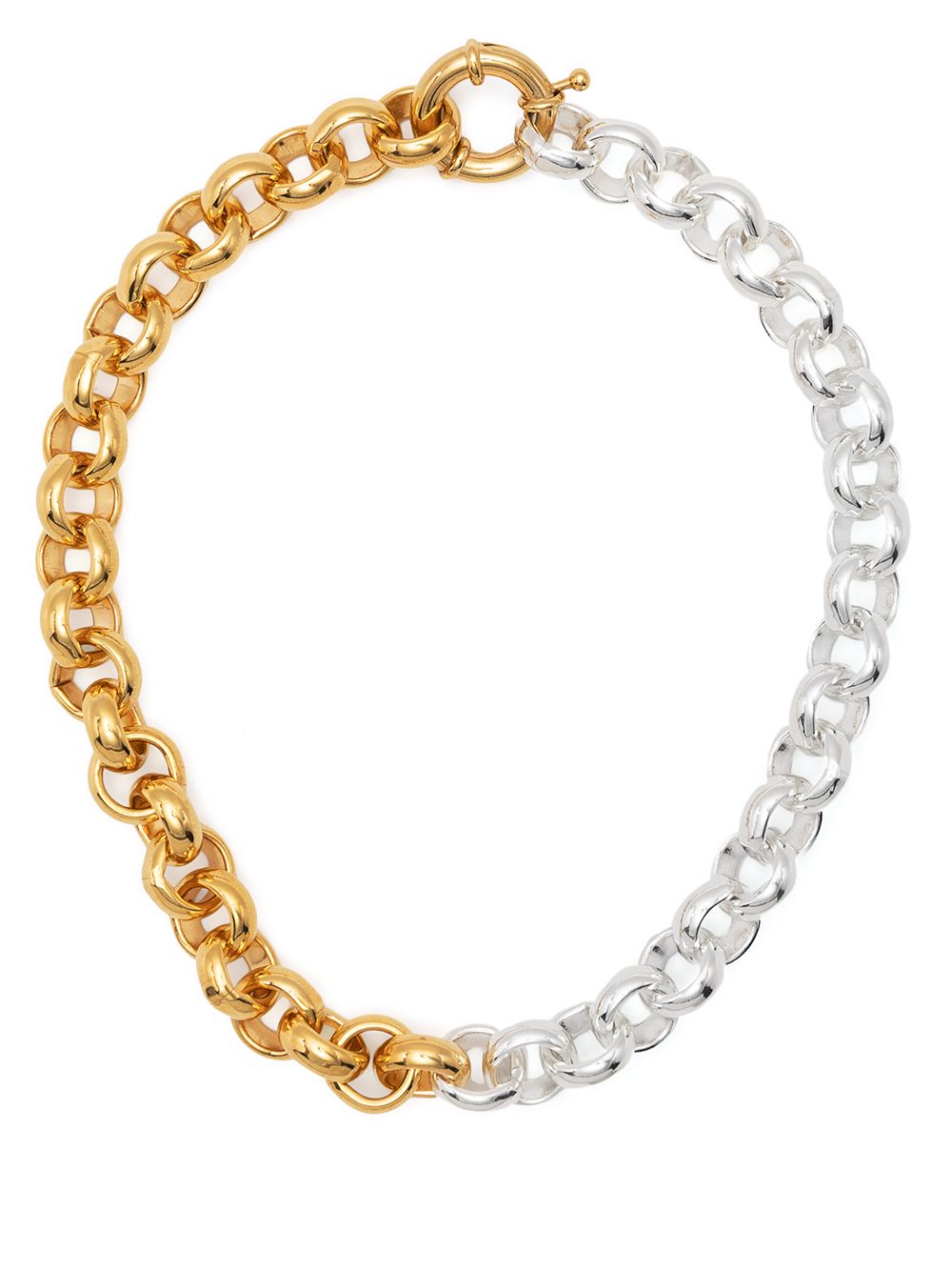 фото Timeless pearly chunky chain bi-color