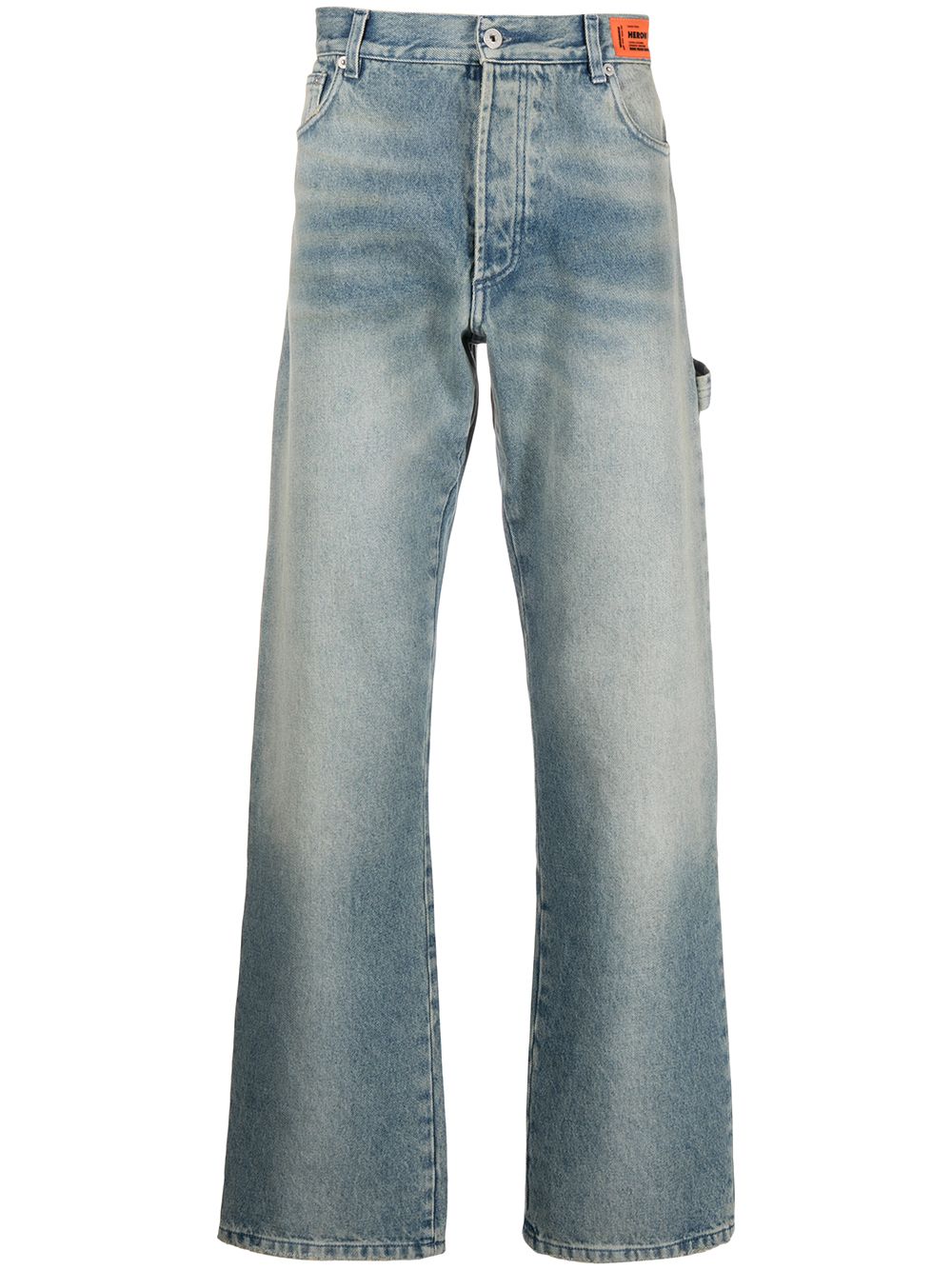 фото Heron preston расклешенные джинсы с завышенной талией