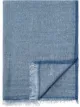Image 1 of Ermenegildo Zegna logo-embroidered linen-blend scarf