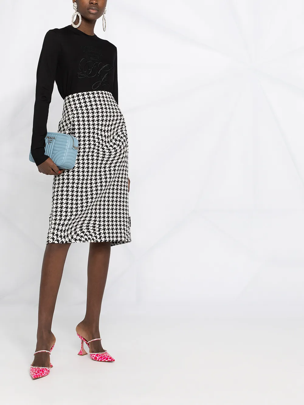 Dolce & Gabbana Trui met geborduurd logo - Zwart