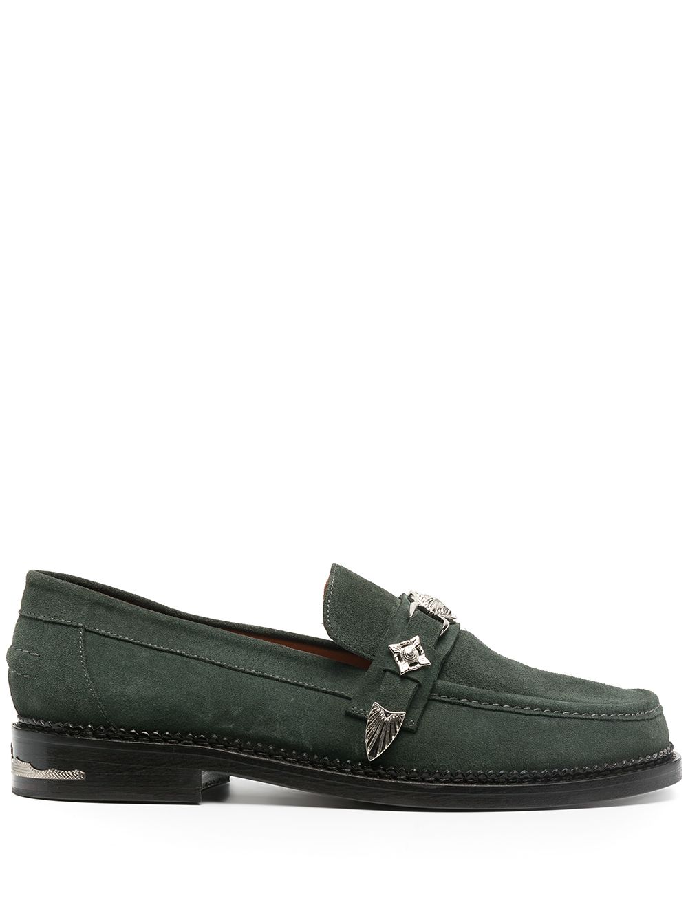 фото Toga virilis westernbuckle strap suede loafers