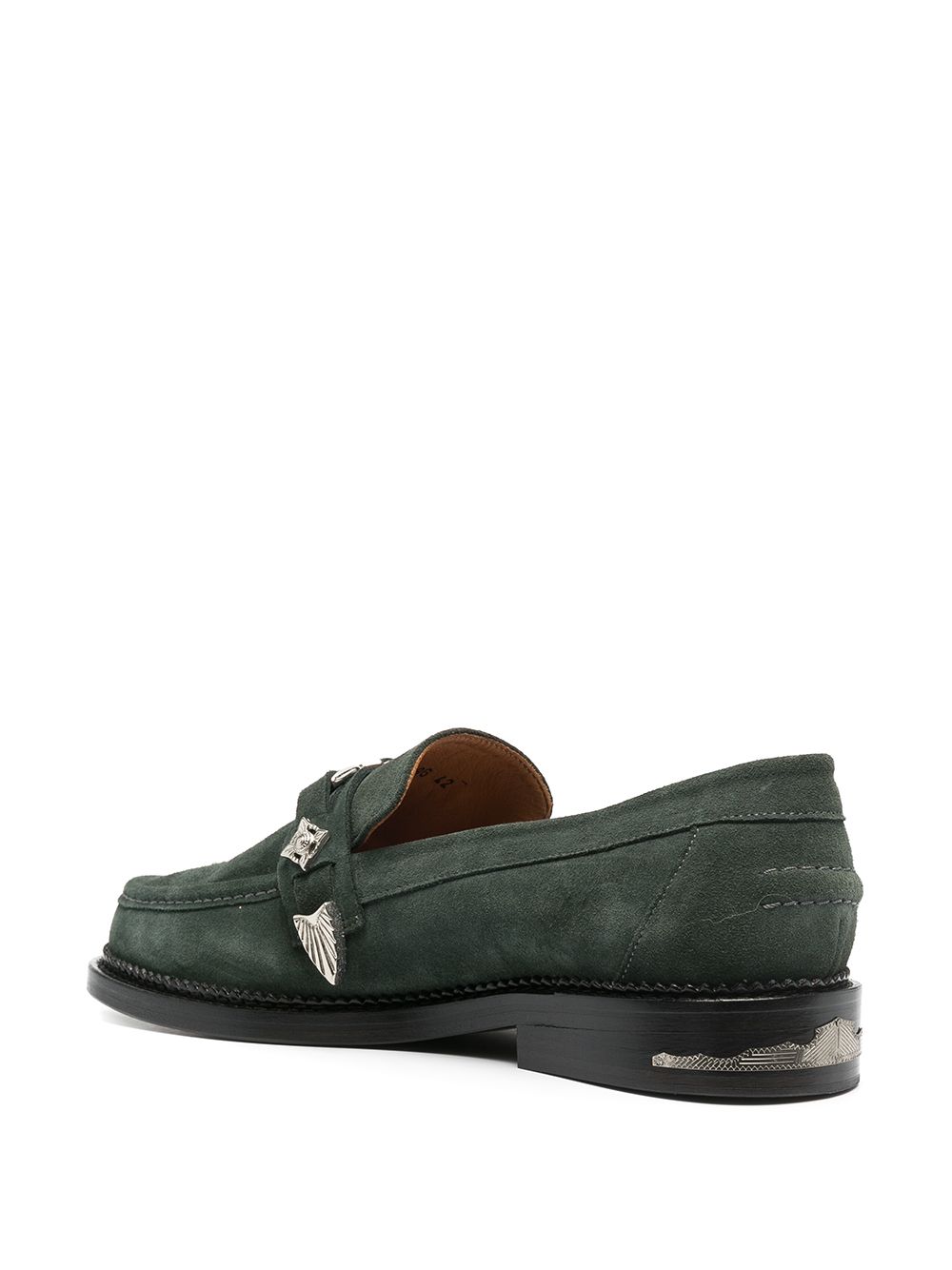 фото Toga virilis westernbuckle strap suede loafers