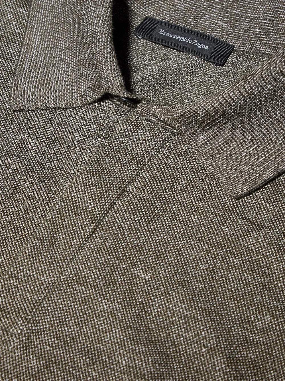 фото Ermenegildo zegna меланжевая рубашка поло