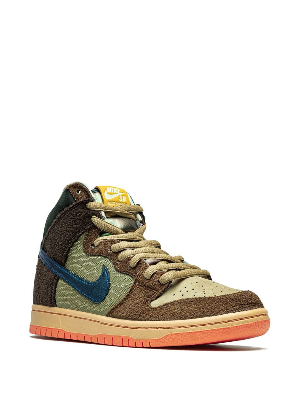 Shop Nike X Concepts Sb Dunk High "turdunken In Brown