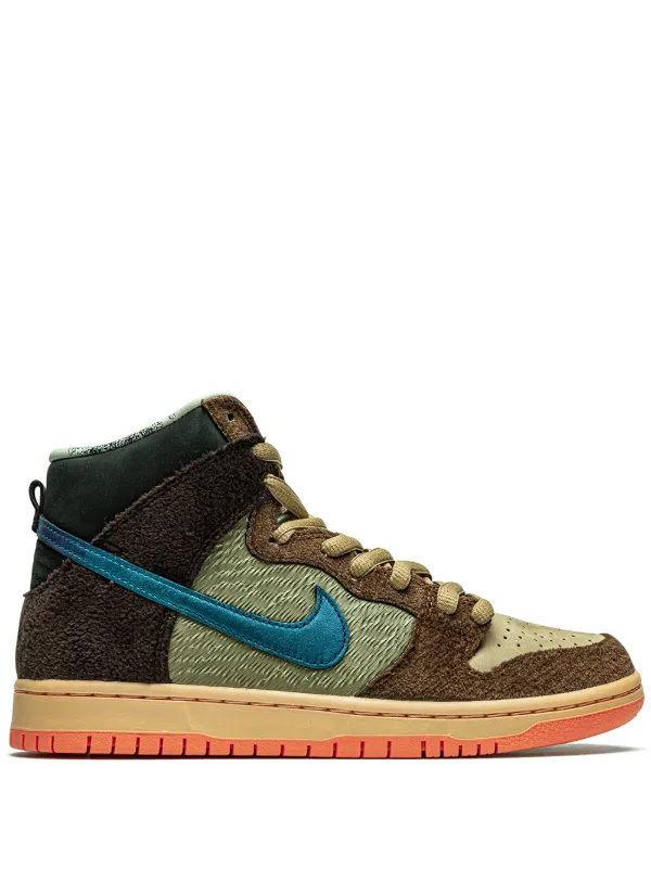 Nike sb dunk high femme marron on sale