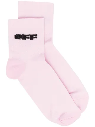 pink off white socks