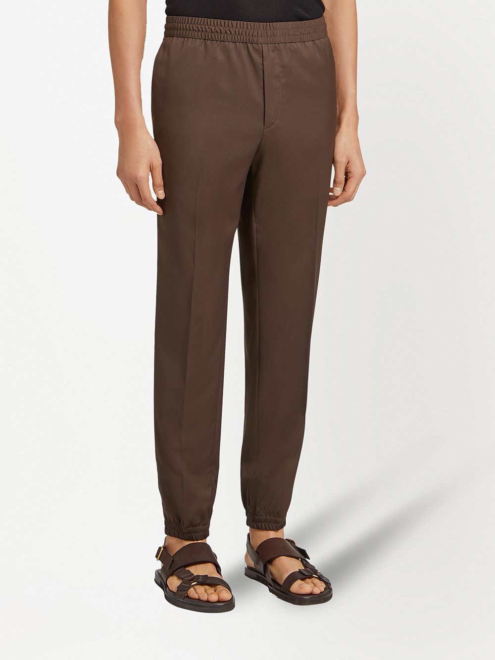 фото Ermenegildo zegna pressed-crease track pants