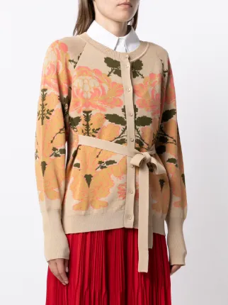 floral pattern cardi-coat展示图