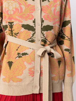 floral pattern cardi-coat展示图